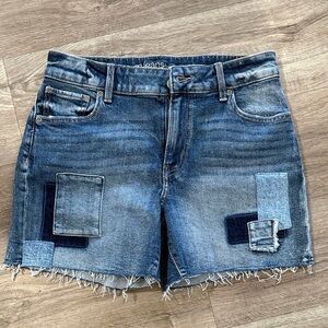 Denim Patchwork Women Shorts